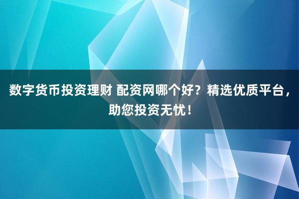 数字货币投资理财 配资网哪个好？精选优质平台，助您投资无忧！