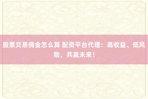 股票交易佣金怎么算 配资平台代理：高收益、低风险，共赢未来！
