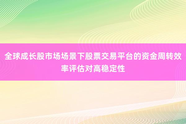 全球成长股市场场景下股票交易平台的资金周转效率评估对高稳定性