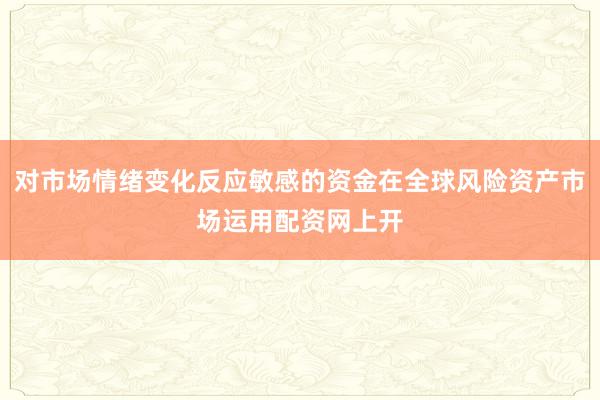 对市场情绪变化反应敏感的资金在全球风险资产市场运用配资网上开