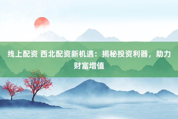线上配资 西北配资新机遇:揭秘投资利器,助力财富增值