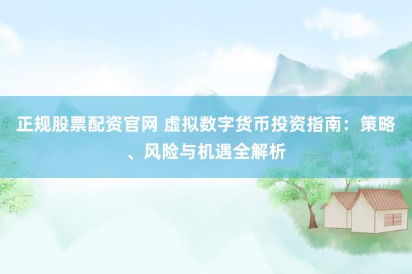 正规股票配资官网 虚拟数字货币投资指南:策略、风险与机遇全解析
