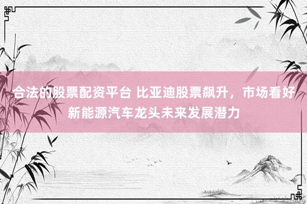 合法的股票配资平台 比亚迪股票飙升，市场看好新能源汽车龙头未来发展潜力